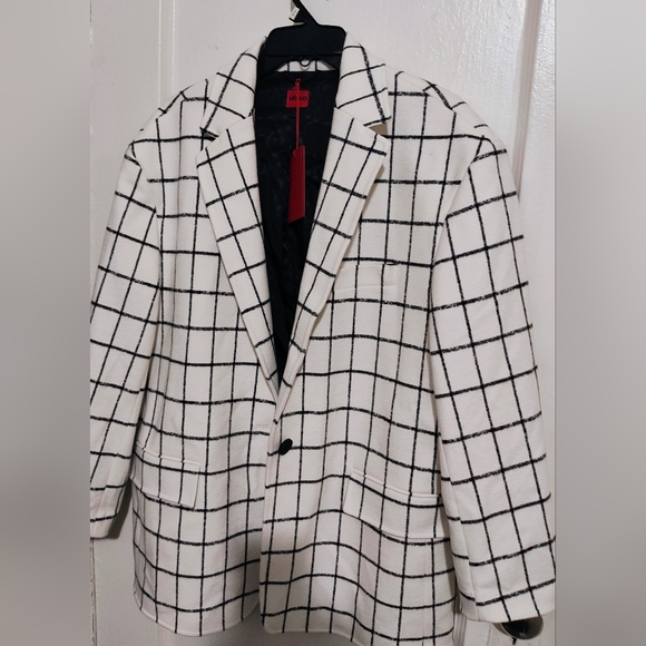 HUGO BOSS Women's Windowpane Check Blazer Size 10 NEW - Picture 5 of 8